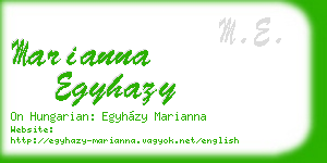 marianna egyhazy business card